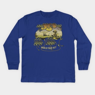 Yes World Tour 1977 Kids Long Sleeve T-Shirt